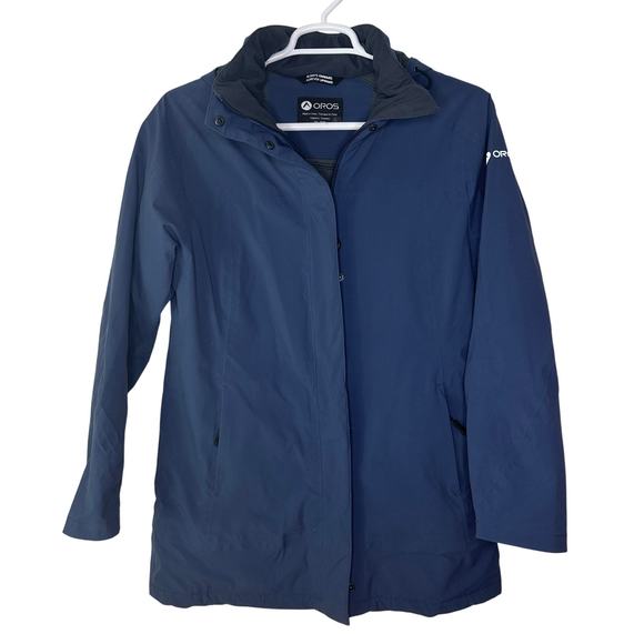 Oros Women's XL Jacket Orion Parka Solarcore Blue Full Zip Winter Outdoor Hood - Picture 1 of 12